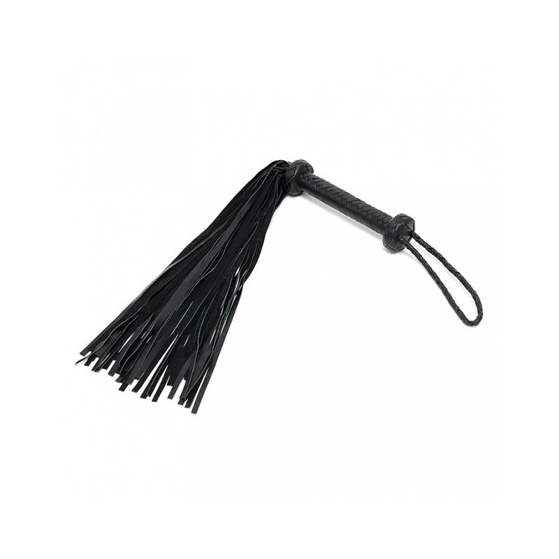 Braided Flogger Leather Black