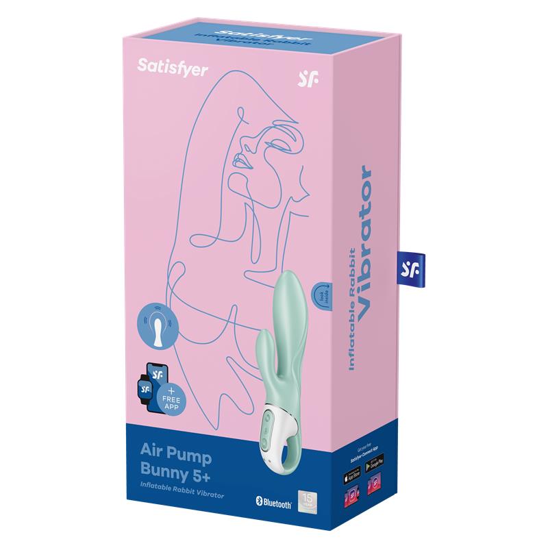 Inflatable Rabbit Vibe Air Pump Bunny 5 with APP Satisfyer Connect