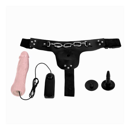 Baile Strap On Vibrating Dildo Flesh 185 cm