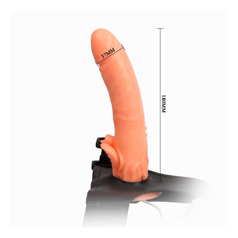 Baile Dildo Strap On with Remote Control 18 cm