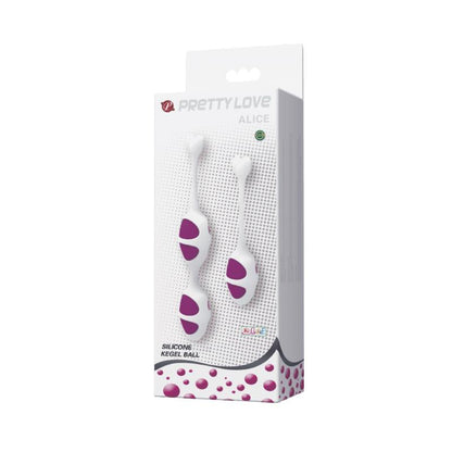 Pretty Love Oval Shaped Kegel Balls Purple