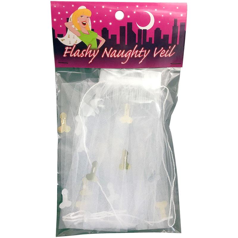 Veil with Gols Penis Ornaments