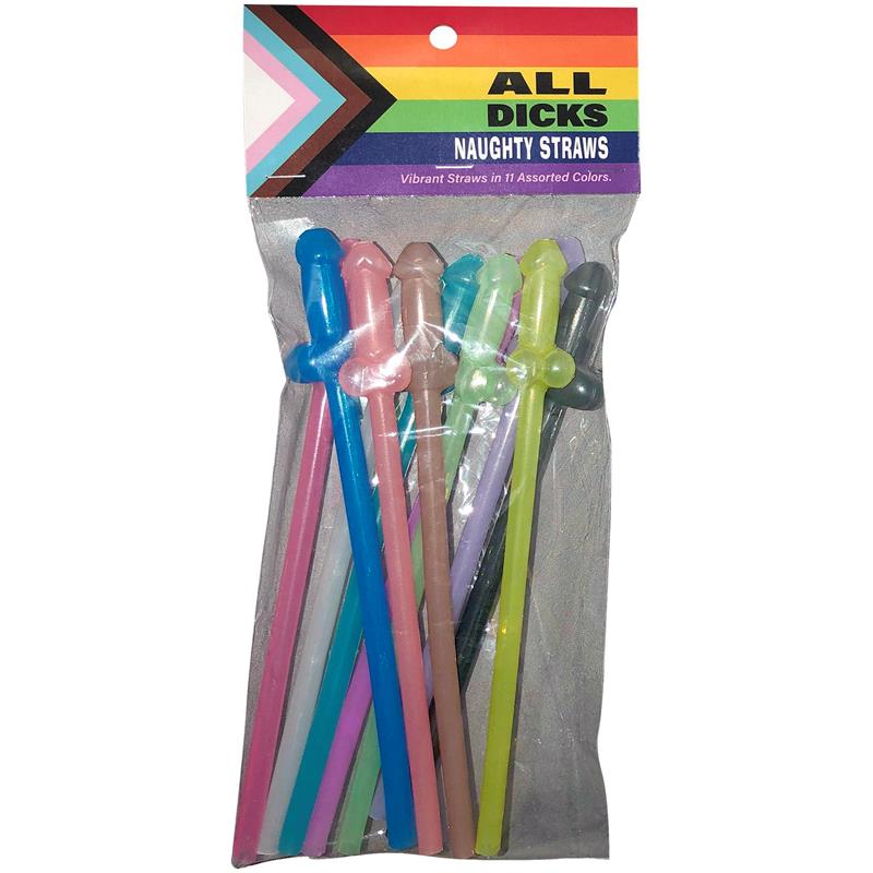 Set 11 Straws All Dicks