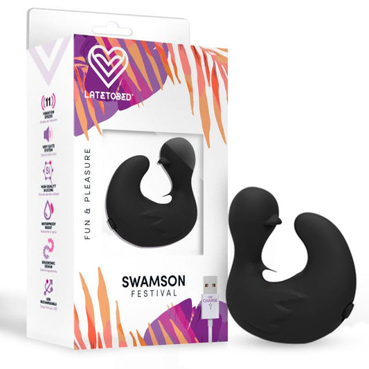 Swamson Stimulator Duckling Thimble USB Silicone Black