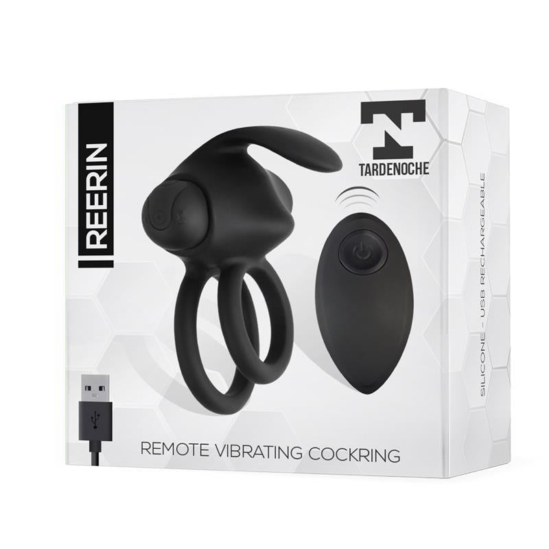 Reerin Dual Vibrating Ring USB Remote Control USB Silicone