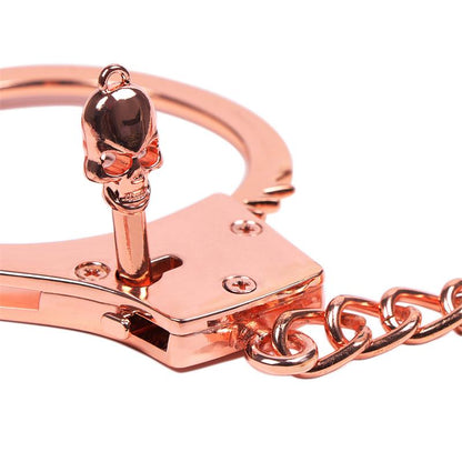 Rose Gold Color Cuffs Skull Keys