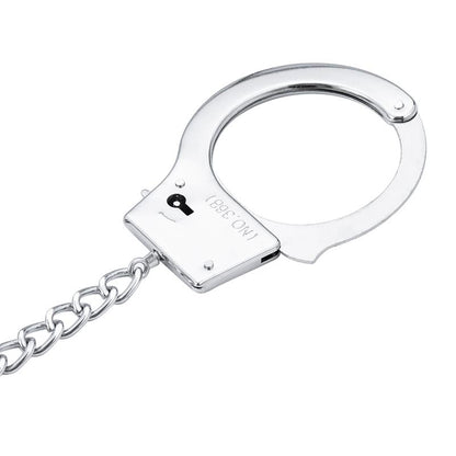 Metal Hand Cuffs with Anal Plug