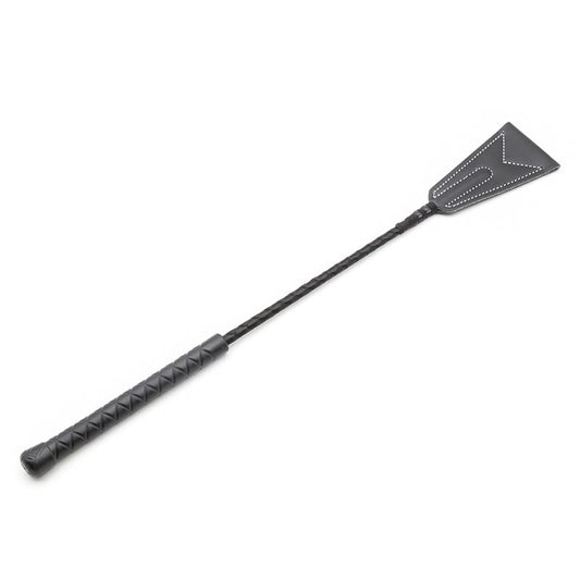 White Lining Riding Crop