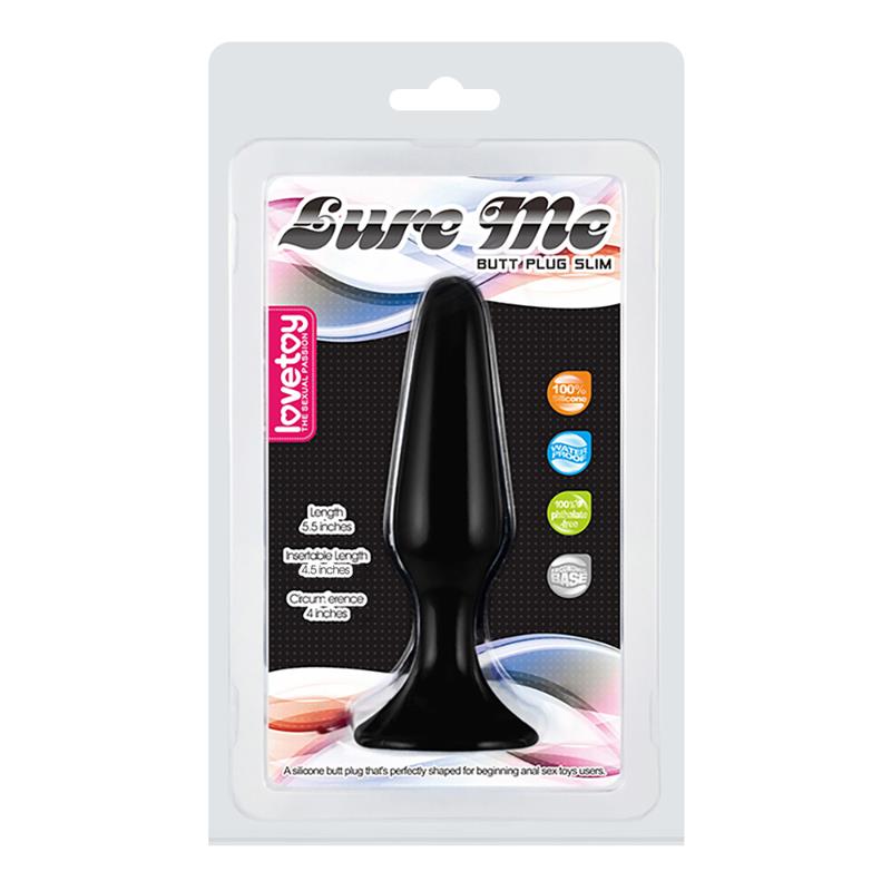 Butt Plug Lure Me Size L Black