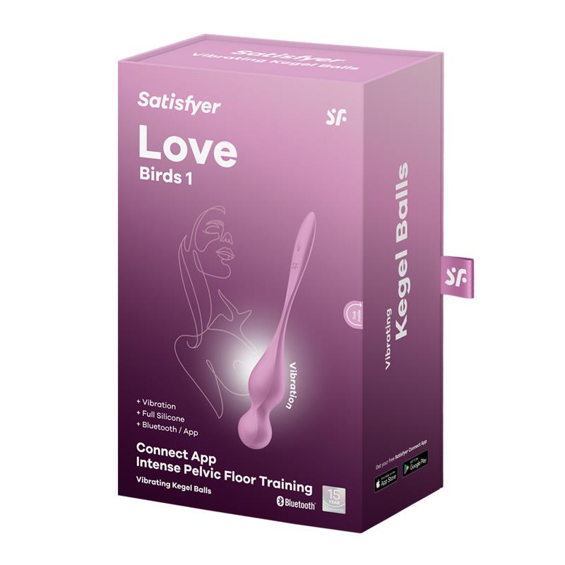 Love Birds 1 Kegel Balls with APP Pink