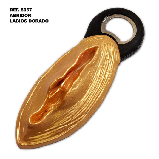 Lip shaped bottle opener Gold