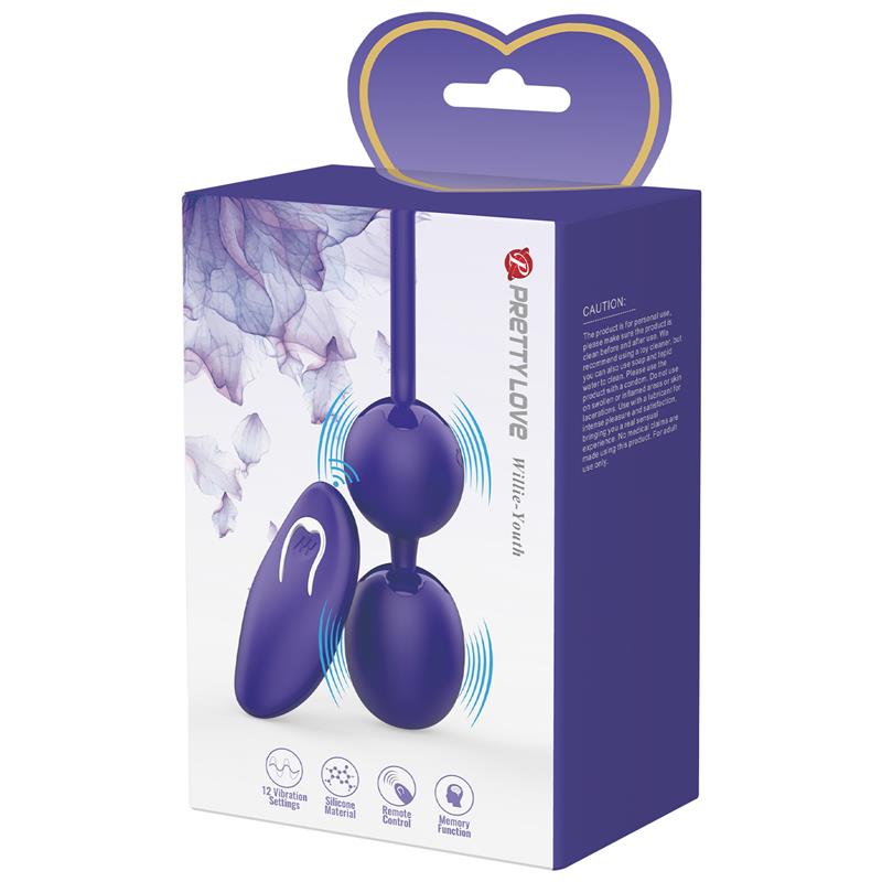 Willie Youth Vibrating Kegel Balls with Remote