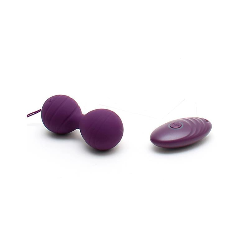 Vibrating Kegel Balls with Remote Control Cannes Purple