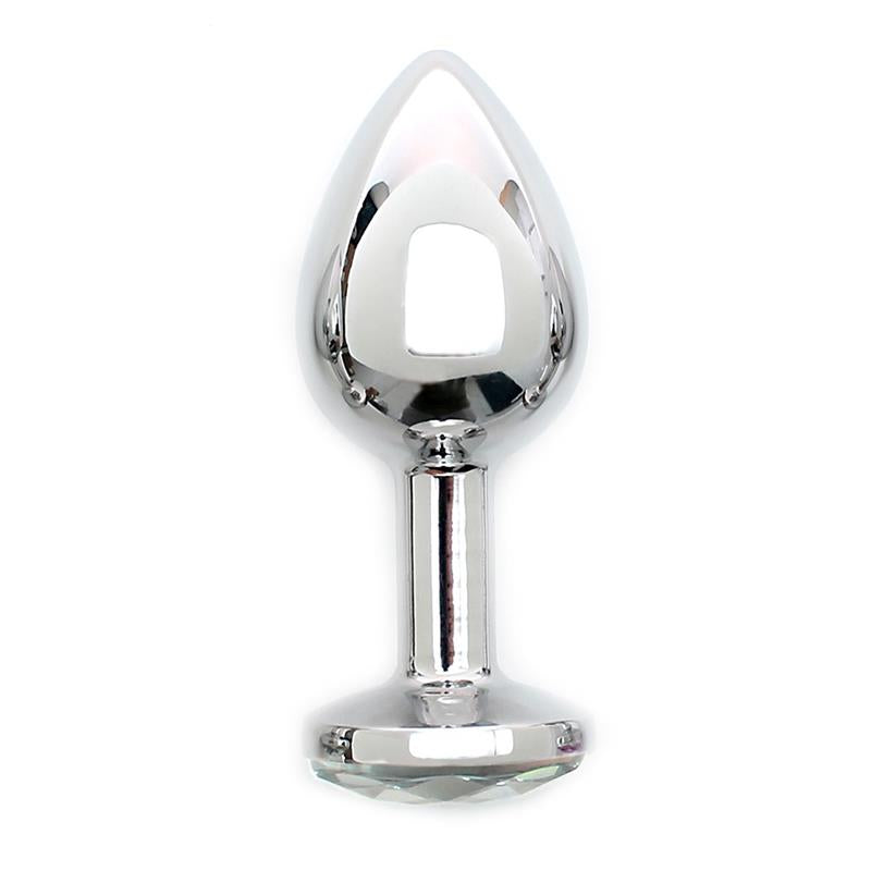 Metal Butt Plug Sofia Clear Jewel