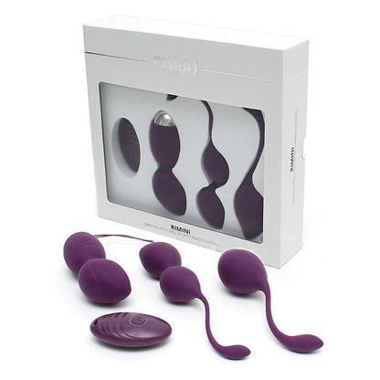 Vibrating Kegel Ball Set Remote Control Rimini Purple