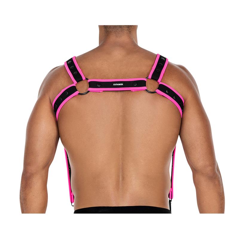 H4RNESS05 Chest Harness Neon HotPink One size