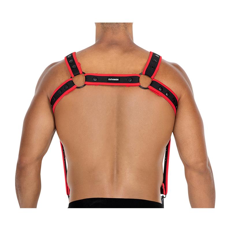 H4RNESS05 Chest Harness Neon Red One size