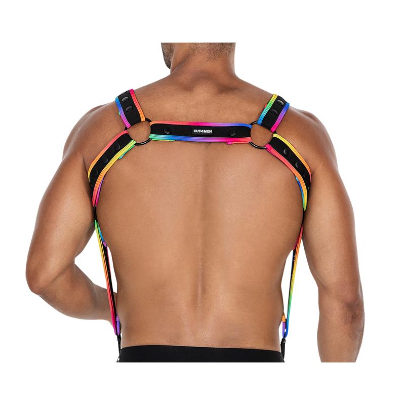 H4RNESS05 Chest Harness Neon MultiColor One size