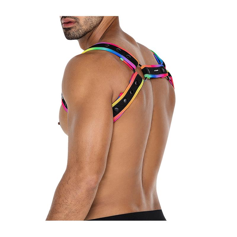 H4RNESS05 Chest Harness Neon MultiColor One size