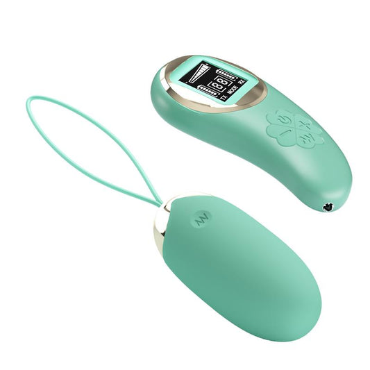 Mina Vibrating Egg with Digital Screen remote control green