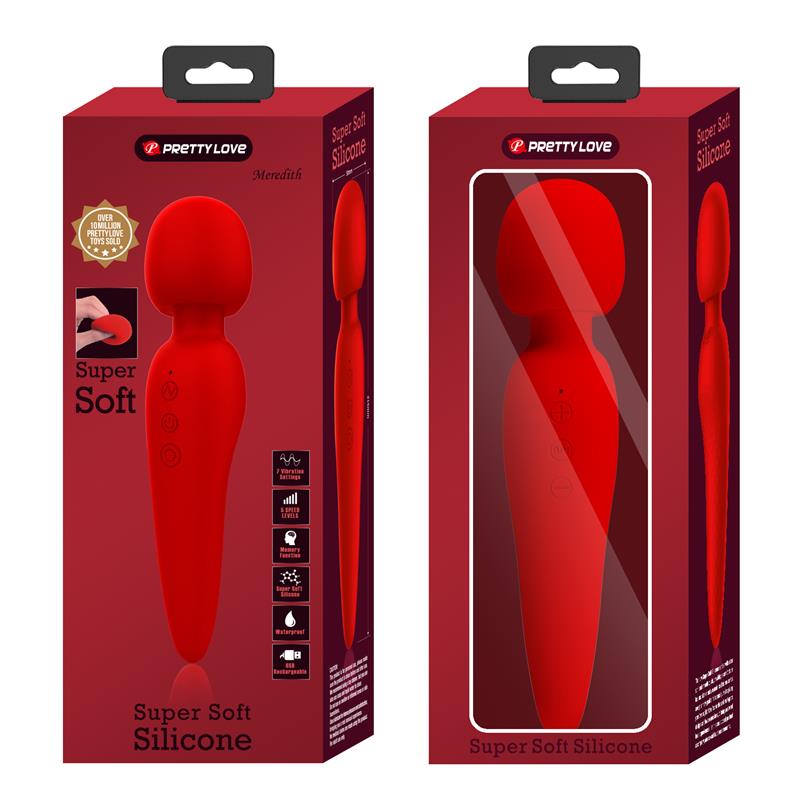 Meredith Massager Wand Red