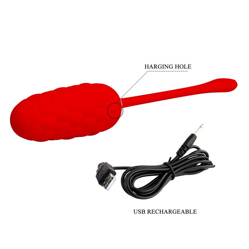 Marina Vibrating Egg Red