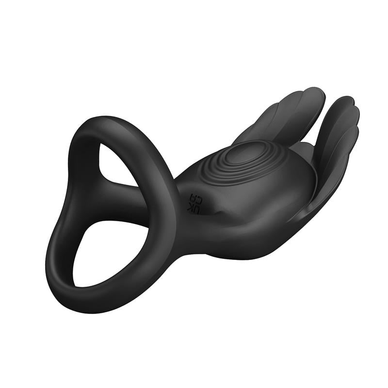 Silas Vibrating Penis Ring Black