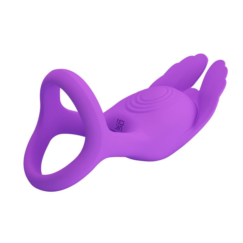 Silas Vibrating Penis Ring Purple