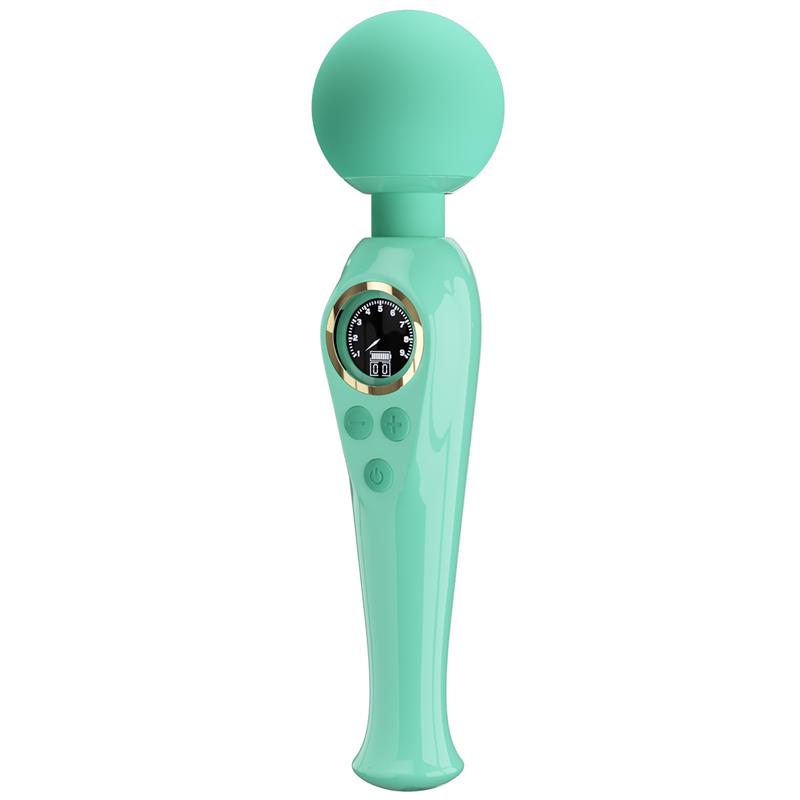 Skyler Massager Wand with Digital Screen Green