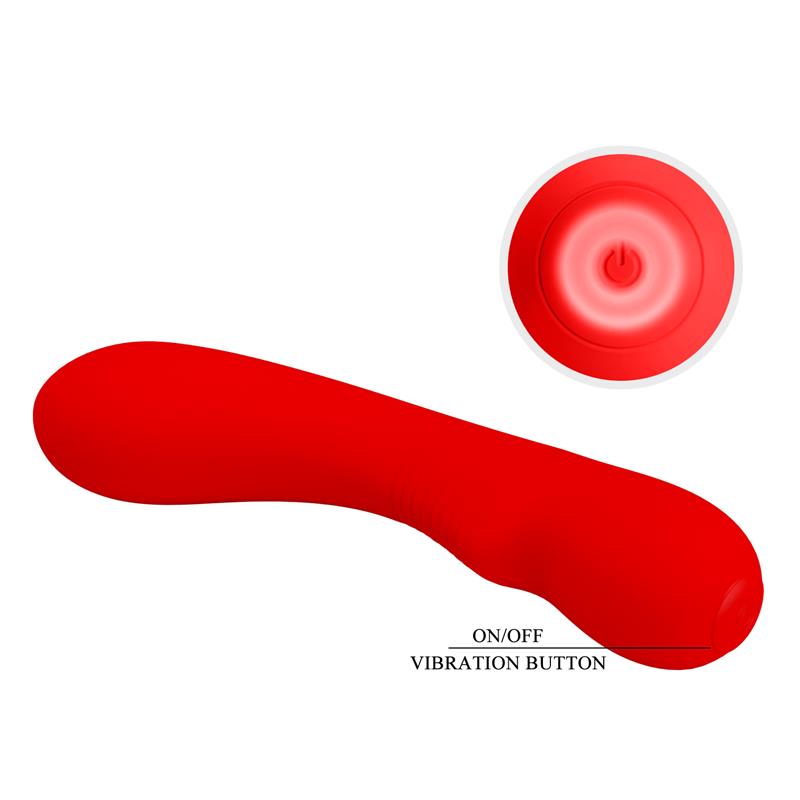 Prescott Vibrator USB Silicone Red