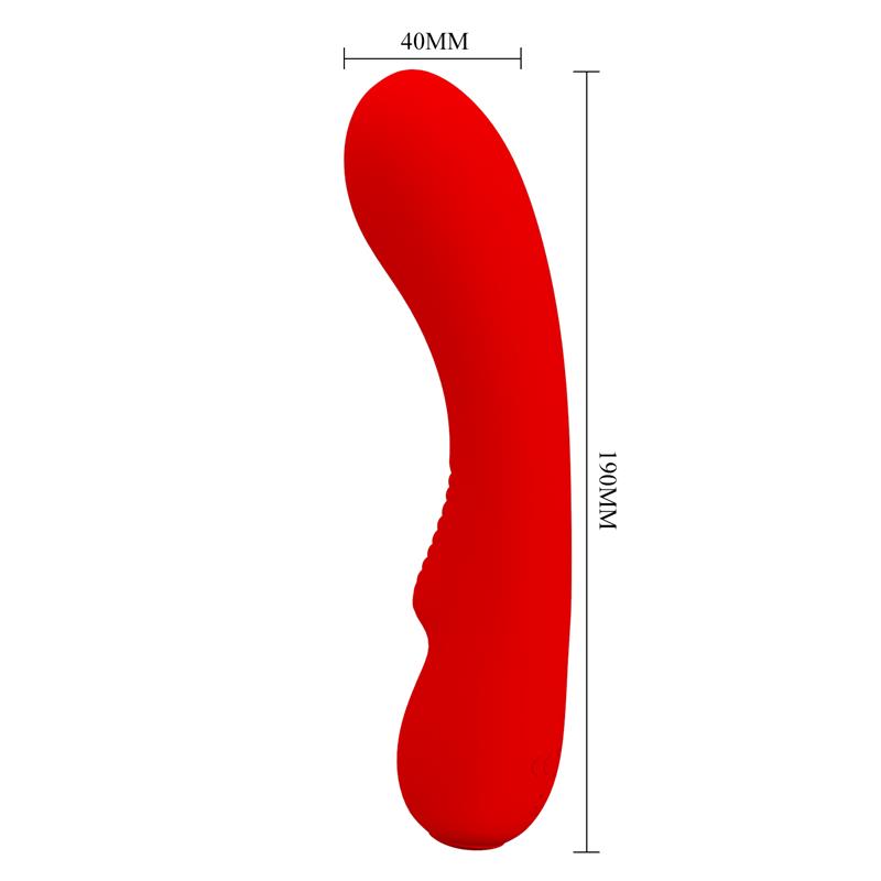 Prescott Vibrator USB Silicone Red