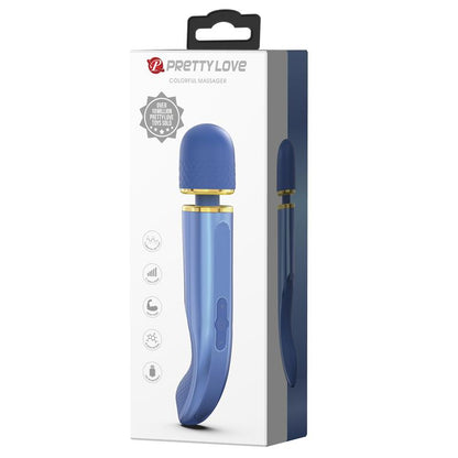 Vibrating Wand USB Silicone Blue