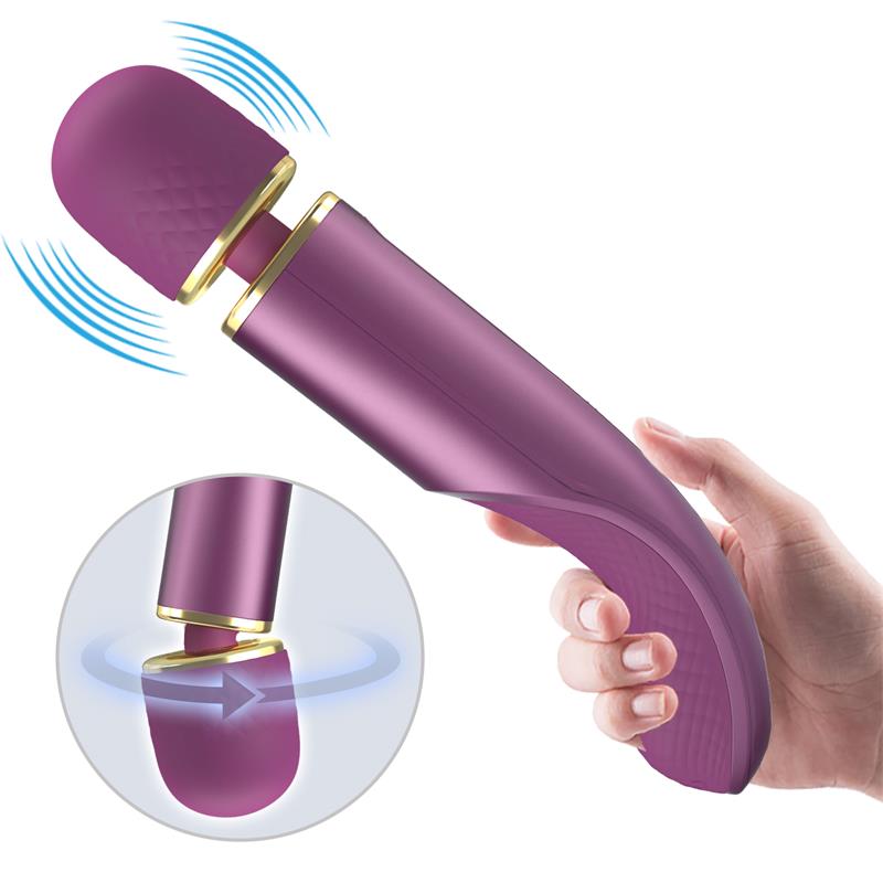 Vibrating Wand Silicona Purple