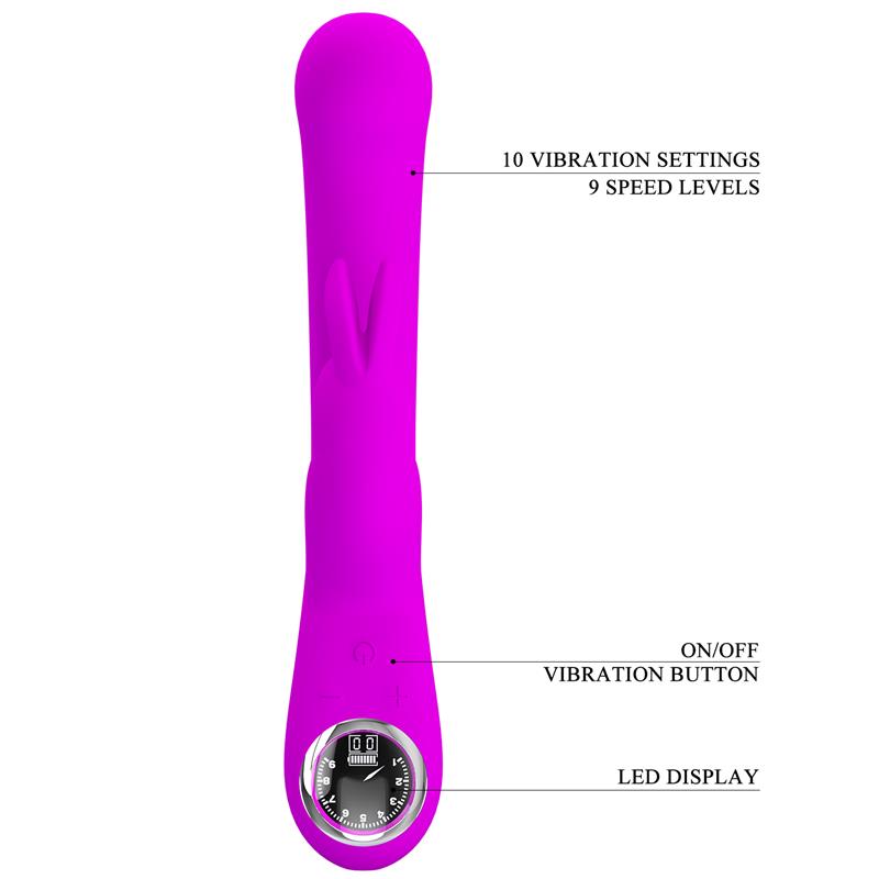 Lamar Vibrator G Spot Rabbit Violet