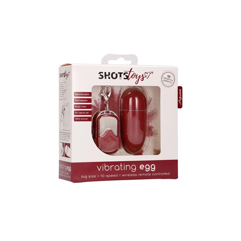 Vibrating Egg 10 Speed Red