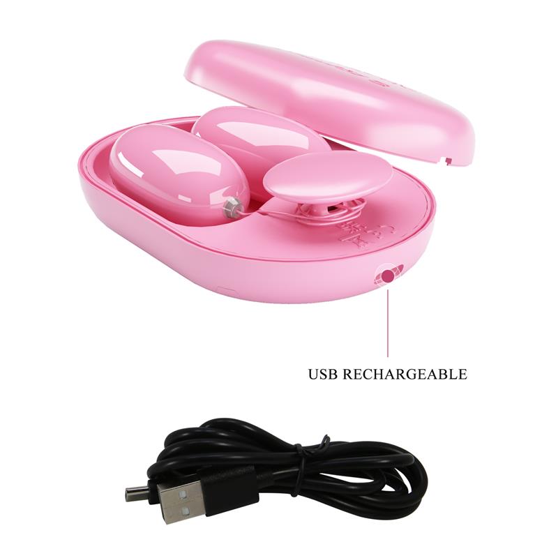 Fun Box Vibrating Bullets with Remote Pink USB