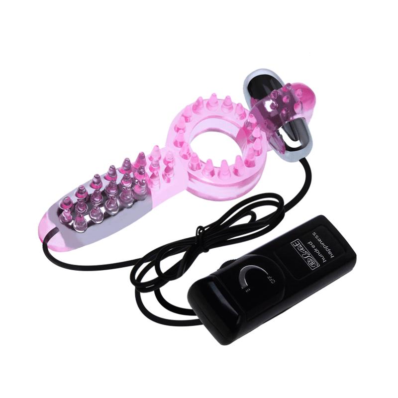 Double Vibrating Cock Ring Couple Collection Pink