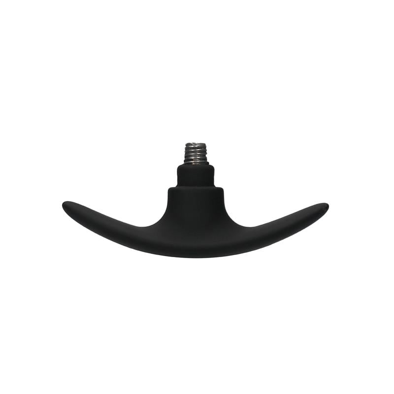 Butt Plug Set Pointed Large Suction Cup Black