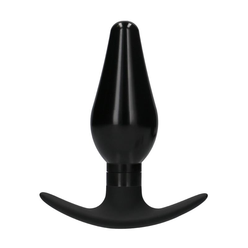 Butt Plug Set Pointed Large Suction Cup Black