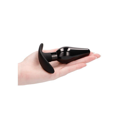 Butt Plug Set Pointed Large Suction Cup Black