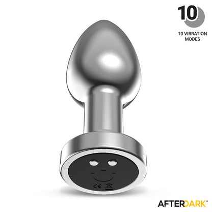 Dimpor Chrome Anal Plug with Vibration and Magnetic USB Size L