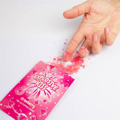 Explosive Candies Oral Sex Popping Candies 1 Sachet Strawberry Flavor