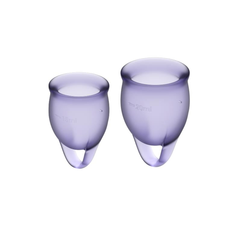 Feel Confident Menstrual Cup Lilla Pack of 2