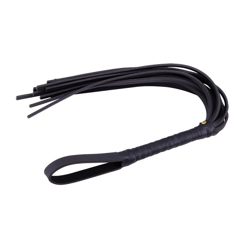 Leather Whip 72 cm Black