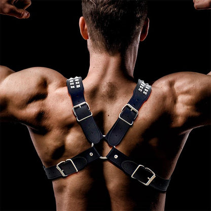 Adonis Chest Bondage Harness for Men Vegan Leather