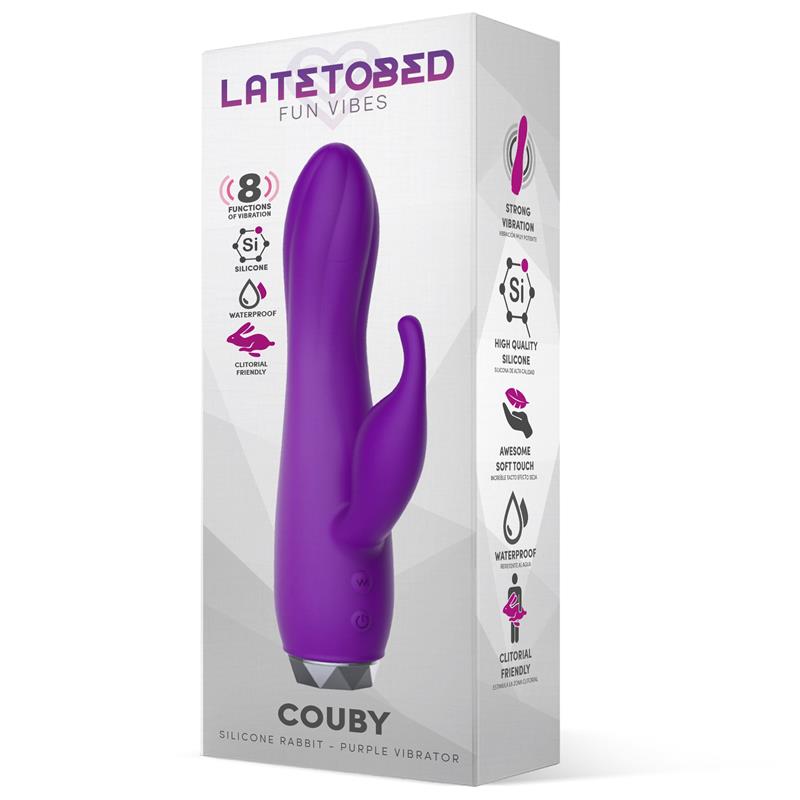 Couby Silicone Rabbit Purple Vibrator