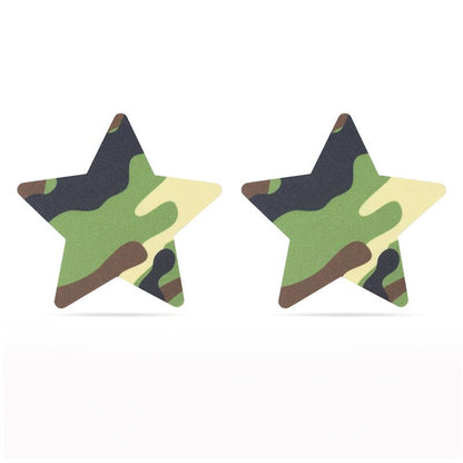 Pack Nipple Covers Star and Heart Camouflage