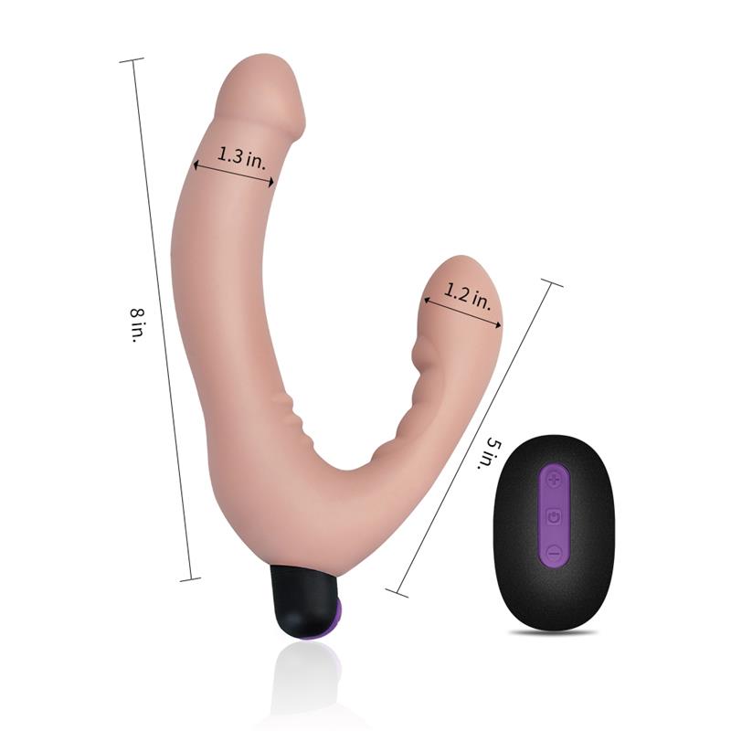 Strapless Doble Dildo Silicone USB