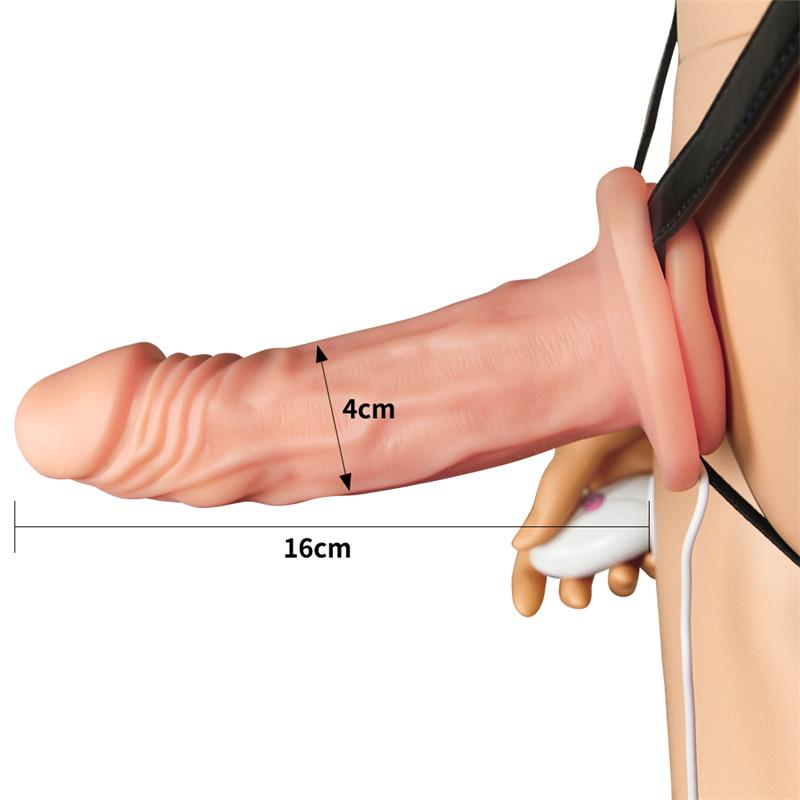 Unisex Hollow Strap On Vibrating