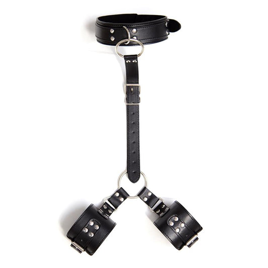 Collar with Restraints Adjustable Black